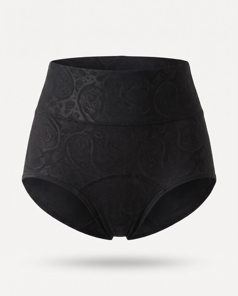 Braga absorbente de tiro alto en jacquard — para pequeñas pérdidas