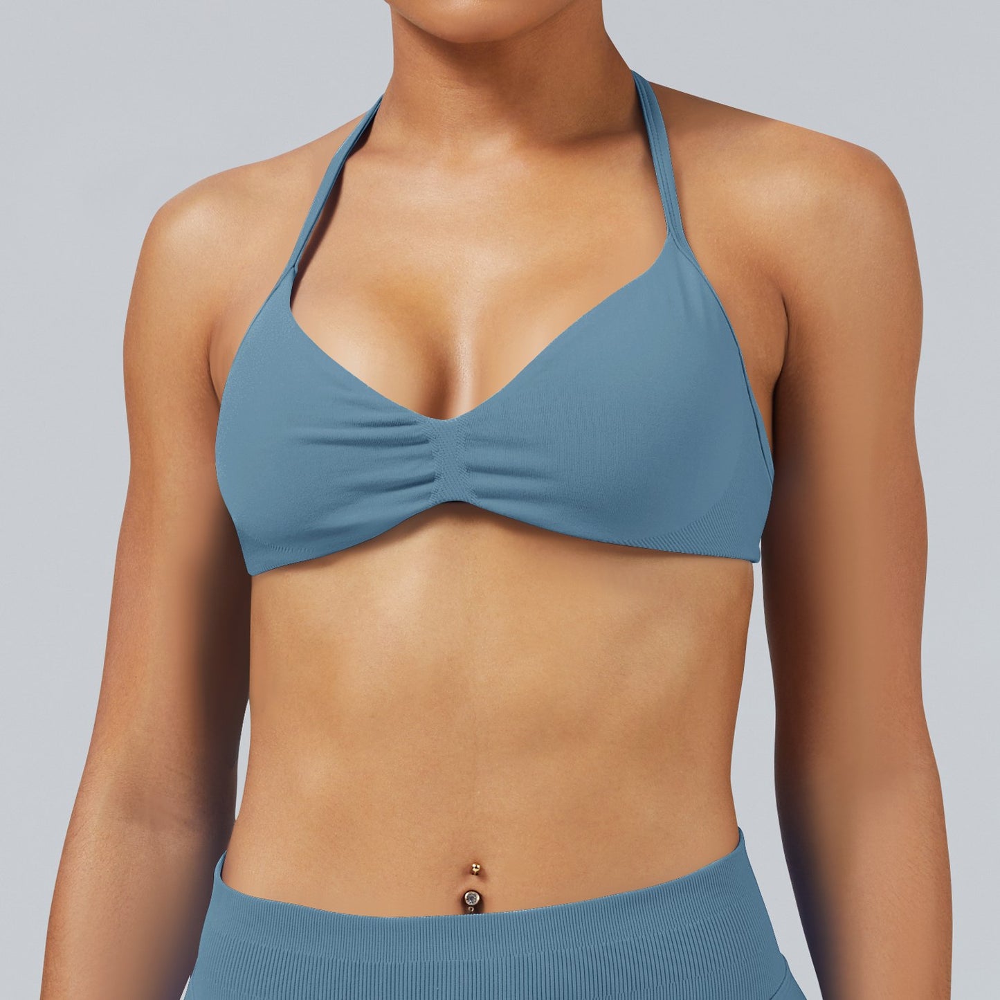 Reggiseno seamless Sculptline, colore Azzurro Nebbia