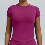 Sculptline™ Classic T-shirt — Second Skin | Berry Red
