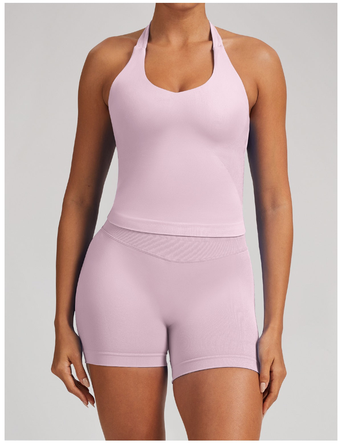 Canotta Larga Sculptline™ Seconda Pelle — Rosa, indossato (3)