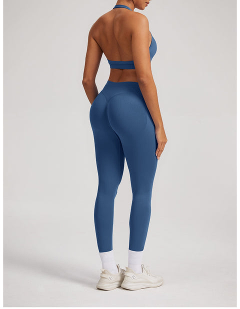 Leggings Sculptline™ Seconda Pelle — Grigio Blu, indossato (1)