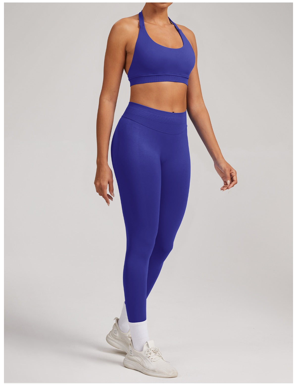 Leggings Sculptline™ Seconda Pelle — Indaco, indossato (3)