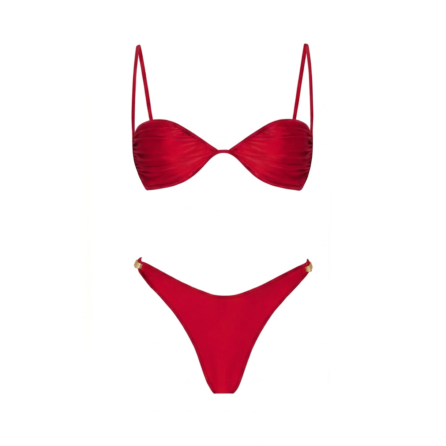 Set Mare 3 Pezzi Bandeau Push-Up con Pareo