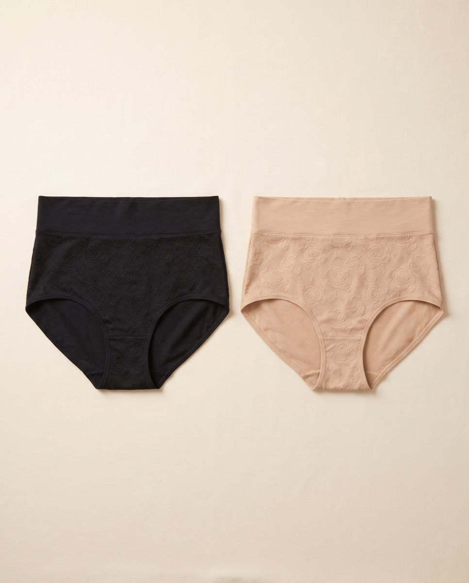 Slip nero e beige