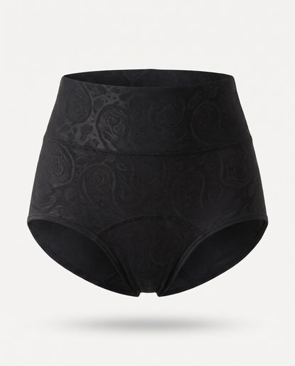 Slip assorbente nero in jacquard