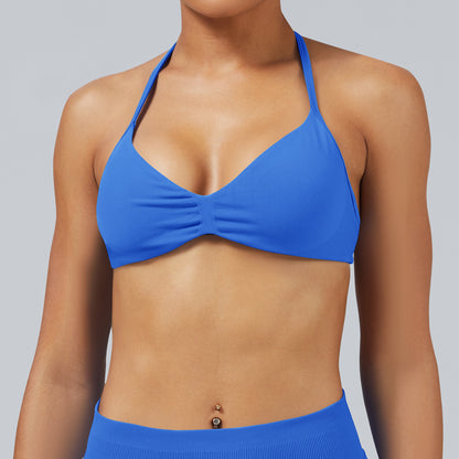 Reggiseno seamless con spalline sottili Sculptline, colore Blu Elettrico