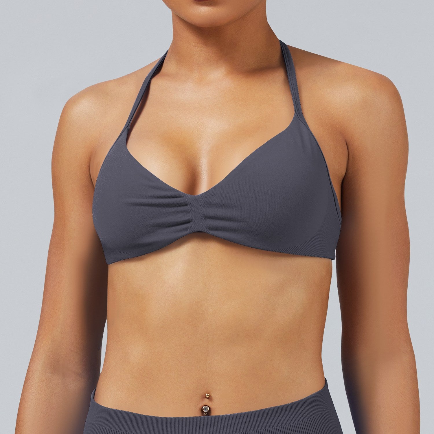 Reggiseno seamless Sculptline, colore Grigio Fungo