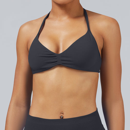 Reggiseno seamless con spalline sottili Sculptline, colore Grigio Squalo
