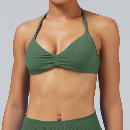 Reggiseno seamless con spalline sottili Sculptline, colore Pistacchio
