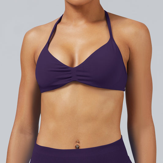 Reggiseno seamless con spalline sottili Sculptline, colore Viola Uva