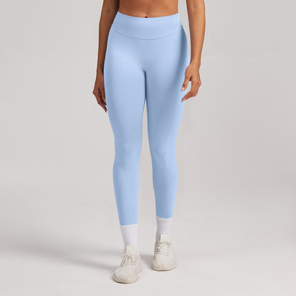 Leggings seamless a vita alta Sculptline, colore Azzurro Ghiaccio