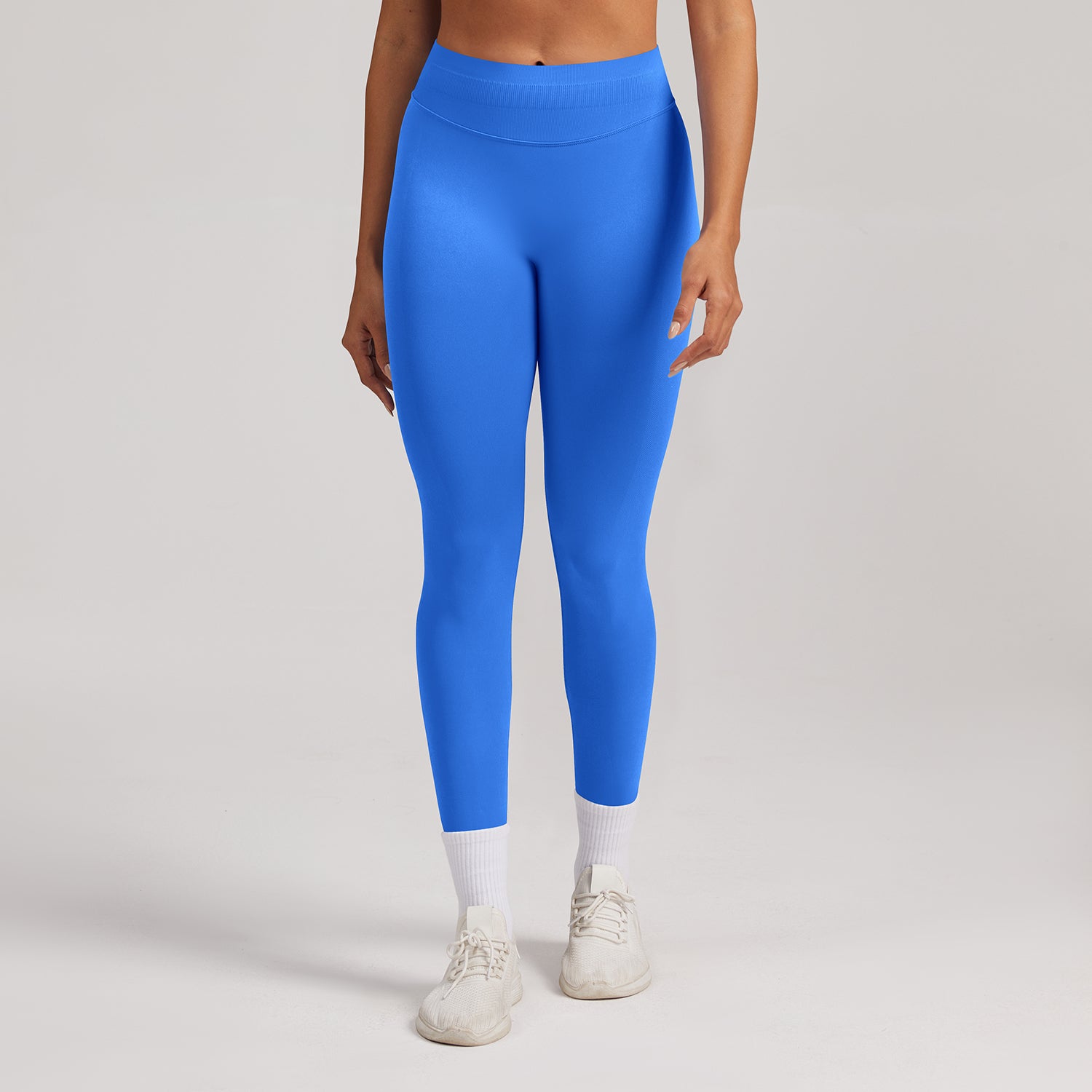 Leggings seamless a vita alta Sculptline, colore Blu Elettrico