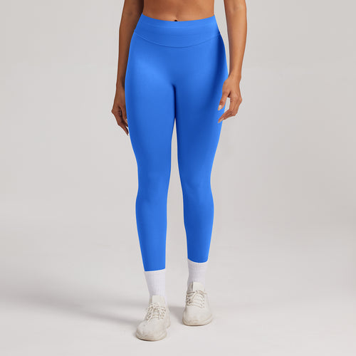 Leggings seamless a vita alta Sculptline, colore Blu Elettrico