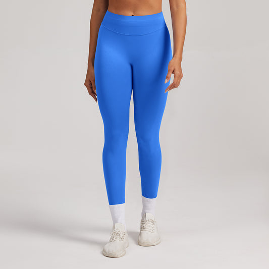 Leggings seamless a vita alta Sculptline, colore Blu Elettrico