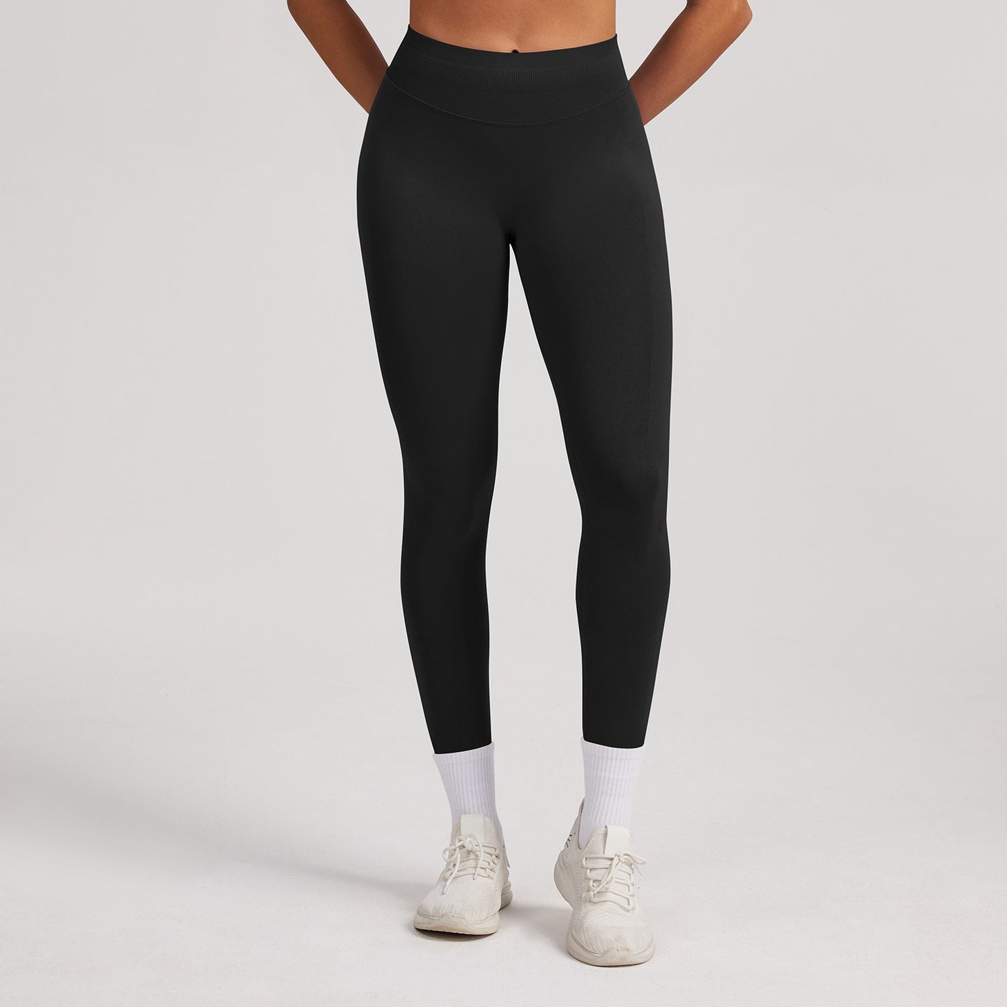 Leggings seamless a vita alta Sculptline, colore Nero