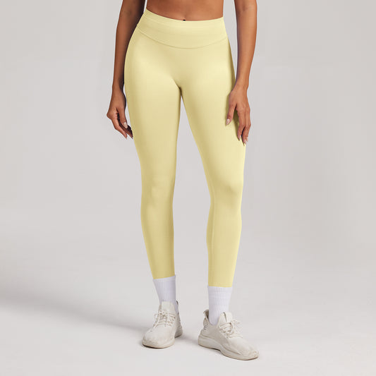 Leggings seamless a vita alta Sculptline, colore Burro