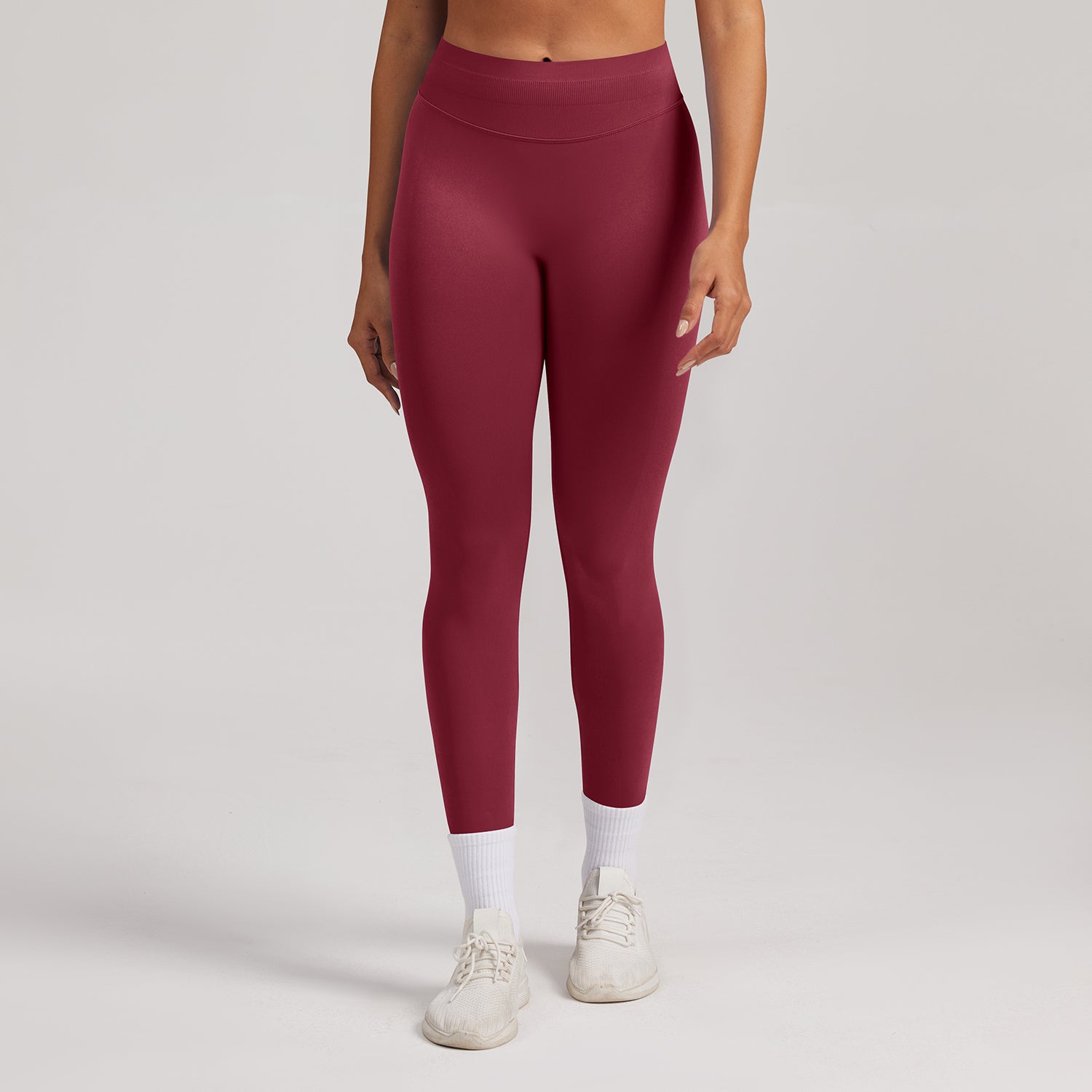 Leggings seamless a vita alta Sculptline, colore Bordeaux