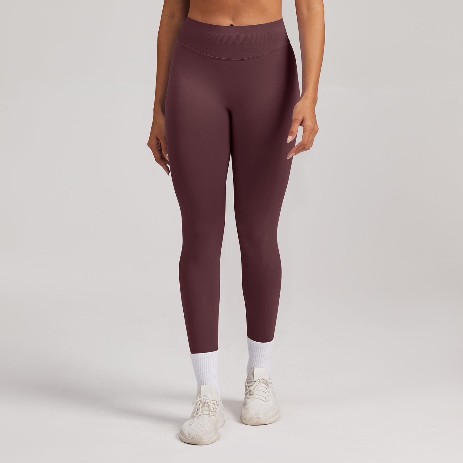 Leggings seamless a vita alta Sculptline, colore Caffè Scuro