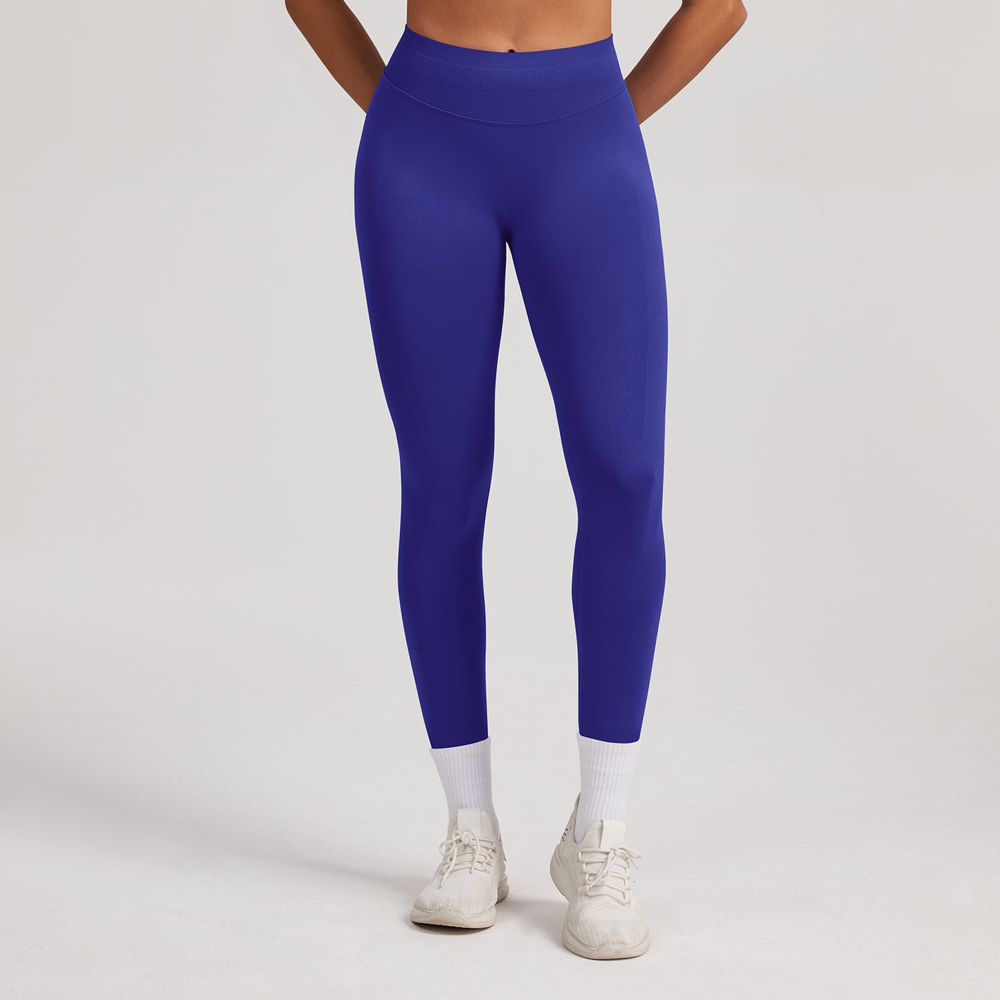 Leggings seamless a vita alta Sculptline, colore Indaco
