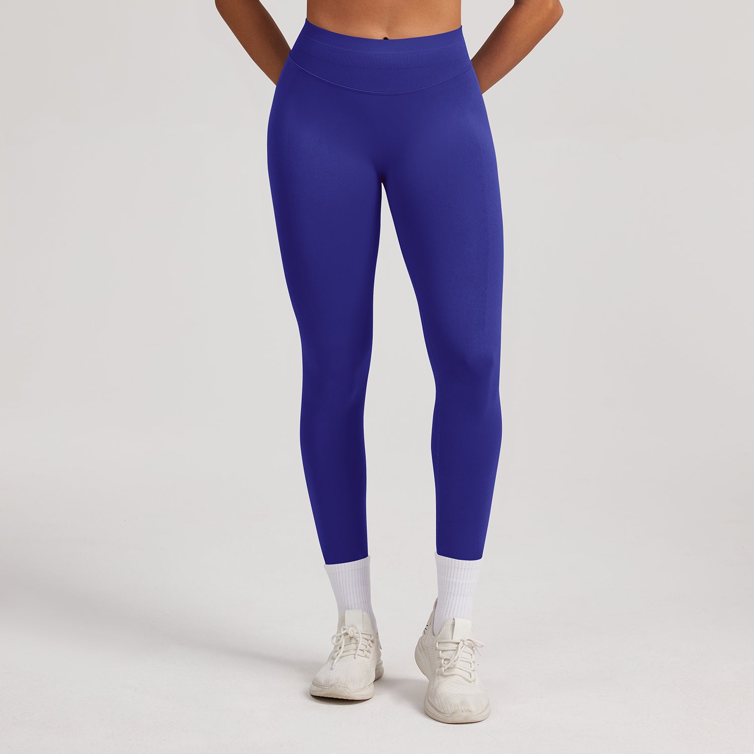 Leggings seamless a vita alta Sculptline, colore Indaco