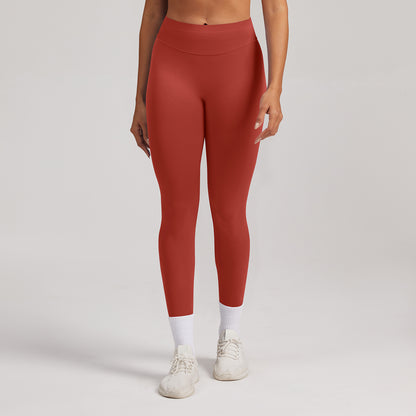Leggings seamless a vita alta Sculptline, colore Rosso Peperoncino