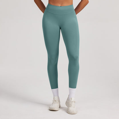 Leggings seamless a vita alta Sculptline, colore Salvia