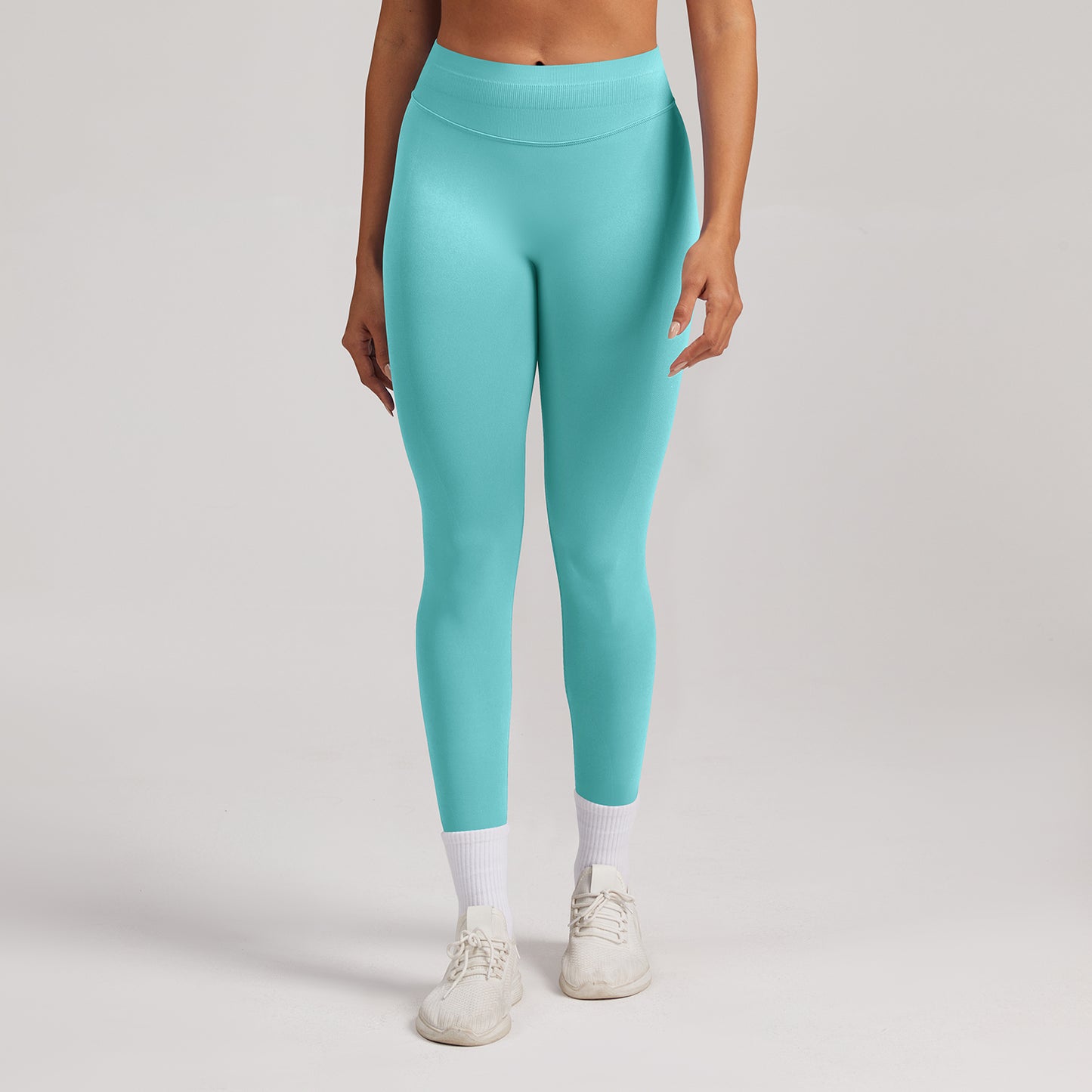 Leggings seamless a vita alta Sculptline, colore Verde Menta