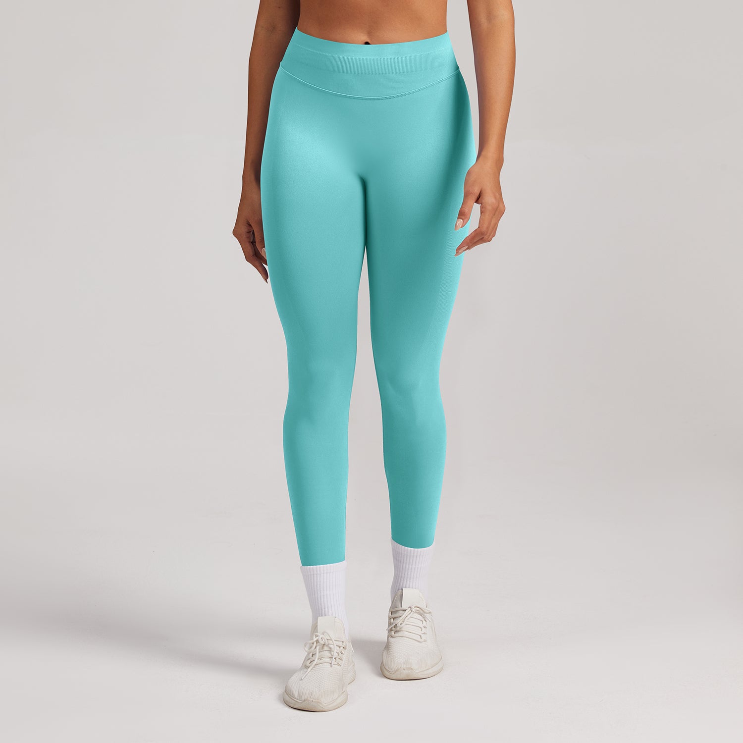 Leggings seamless a vita alta Sculptline, colore Verde Menta