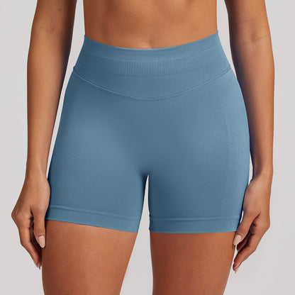 Short seamless a vita alta Sculptline, colore Azzurro Nebbia