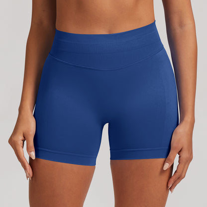 Short seamless a vita alta Sculptline, colore Blu Profondo