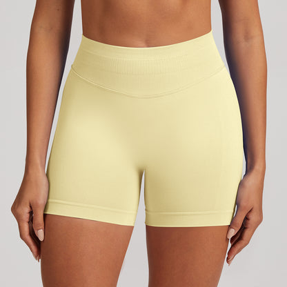 Short seamless a vita alta Sculptline, colore Burro