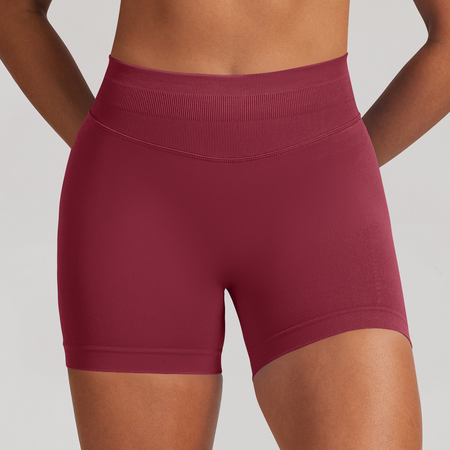 Short seamless a vita alta Sculptline, colore Bordeaux