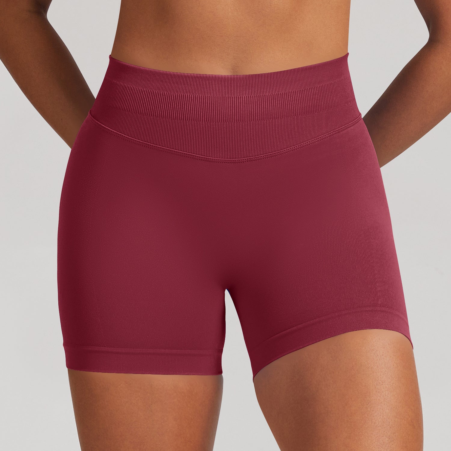 Short seamless a vita alta Sculptline, colore Bordeaux