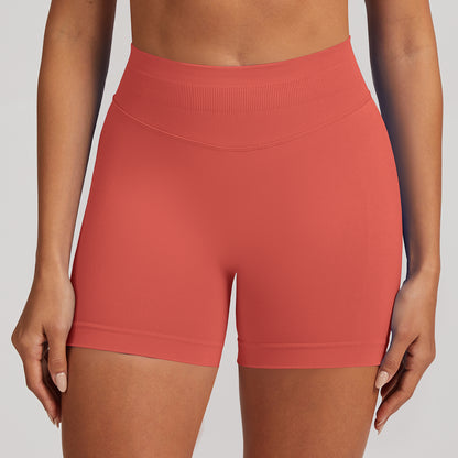 Short seamless a vita alta Sculptline, colore Corallo