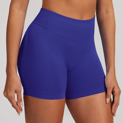 Short seamless a vita alta Sculptline, colore Indaco