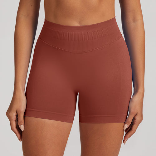 Short seamless a vita alta Sculptline, colore Rame Caramello