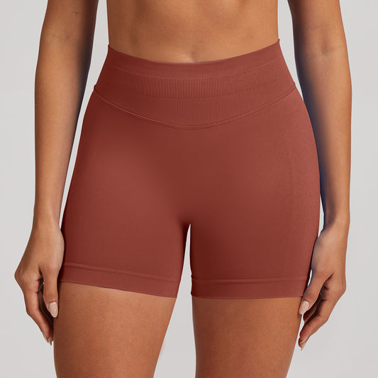 Short seamless a vita alta Sculptline, colore Rame Caramello