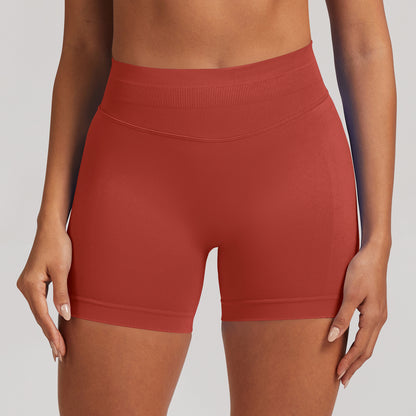 Short seamless a vita alta Sculptline, colore Rosso Peperoncino
