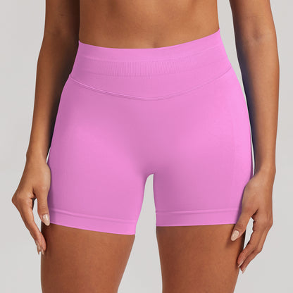 Short seamless a vita alta Sculptline, colore Rosa Fiore