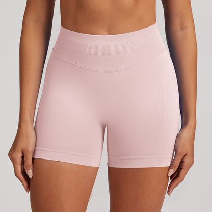 Short seamless a vita alta Sculptline, colore Rosa Perla
