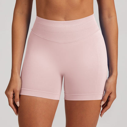 Short seamless a vita alta Sculptline, colore Rosa Perla
