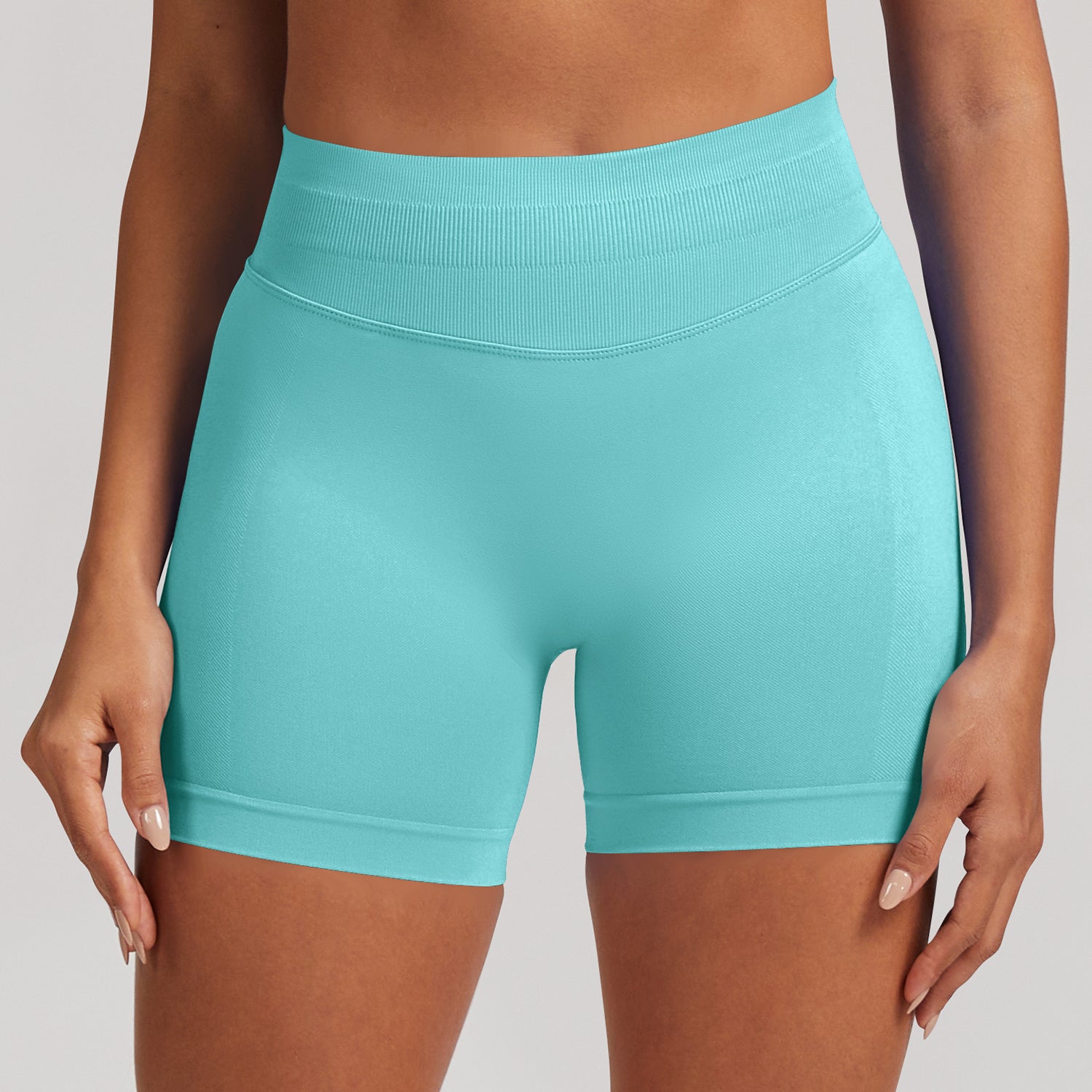 Short seamless a vita alta Sculptline, colore Verde Menta