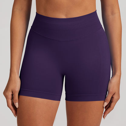 Short seamless a vita alta Sculptline, colore Viola Uva