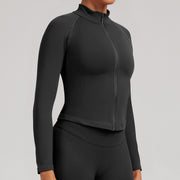 Sculptline™ Classic Zip Jacket — Second Skin | Black