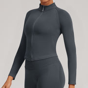 Sculptline™ Classic Zip Jacket — Second Skin | Shark Gray