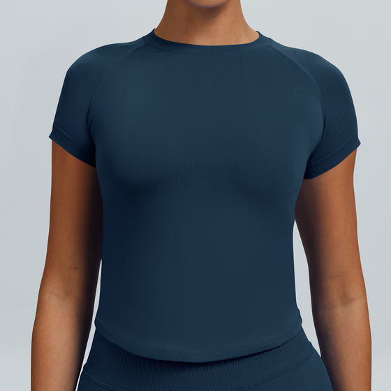 Sculptline™ Classic T-shirt — Second Skin | Ink Blue