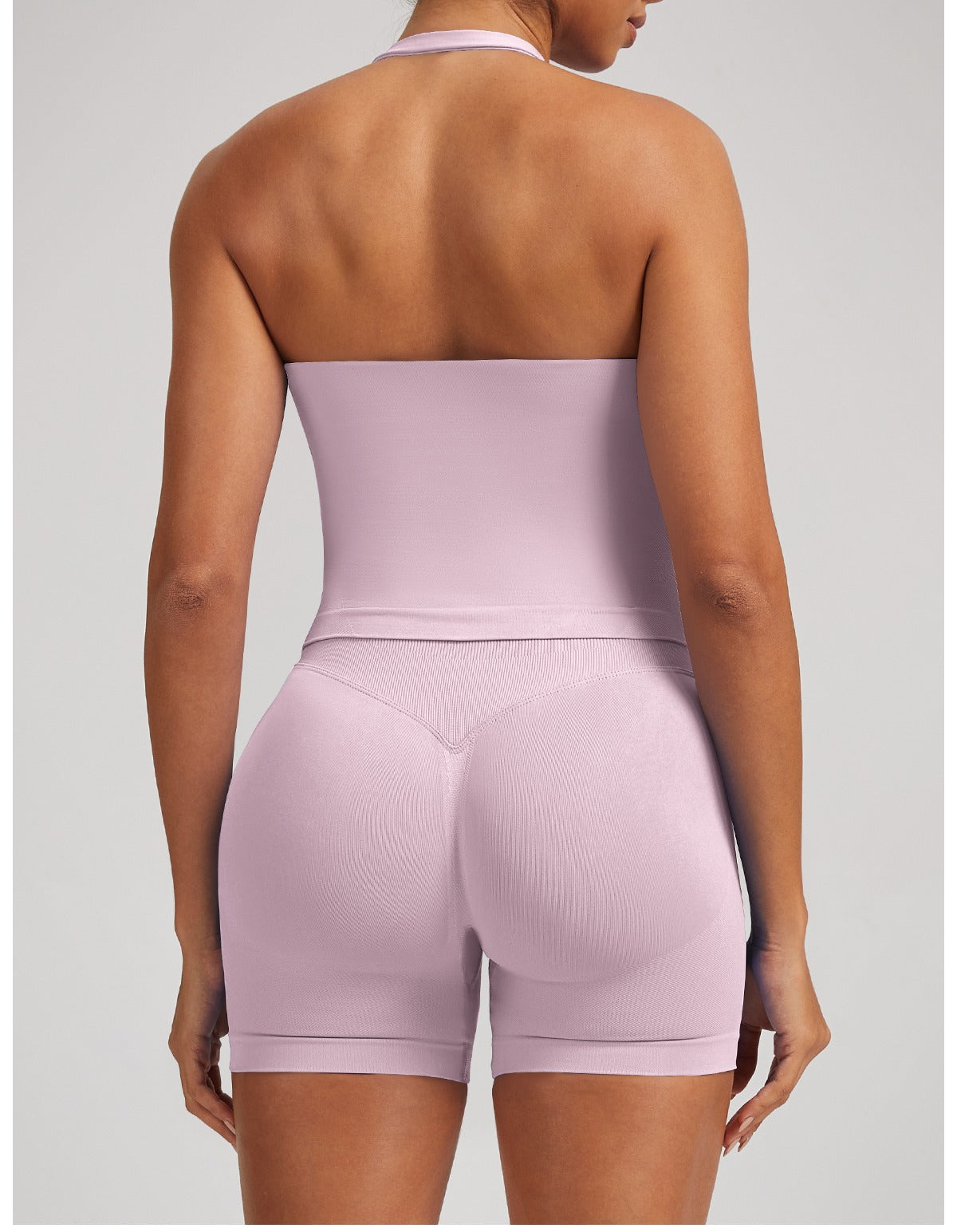 Canotta Larga Sculptline™ Seconda Pelle — Rosa, indossato (1)