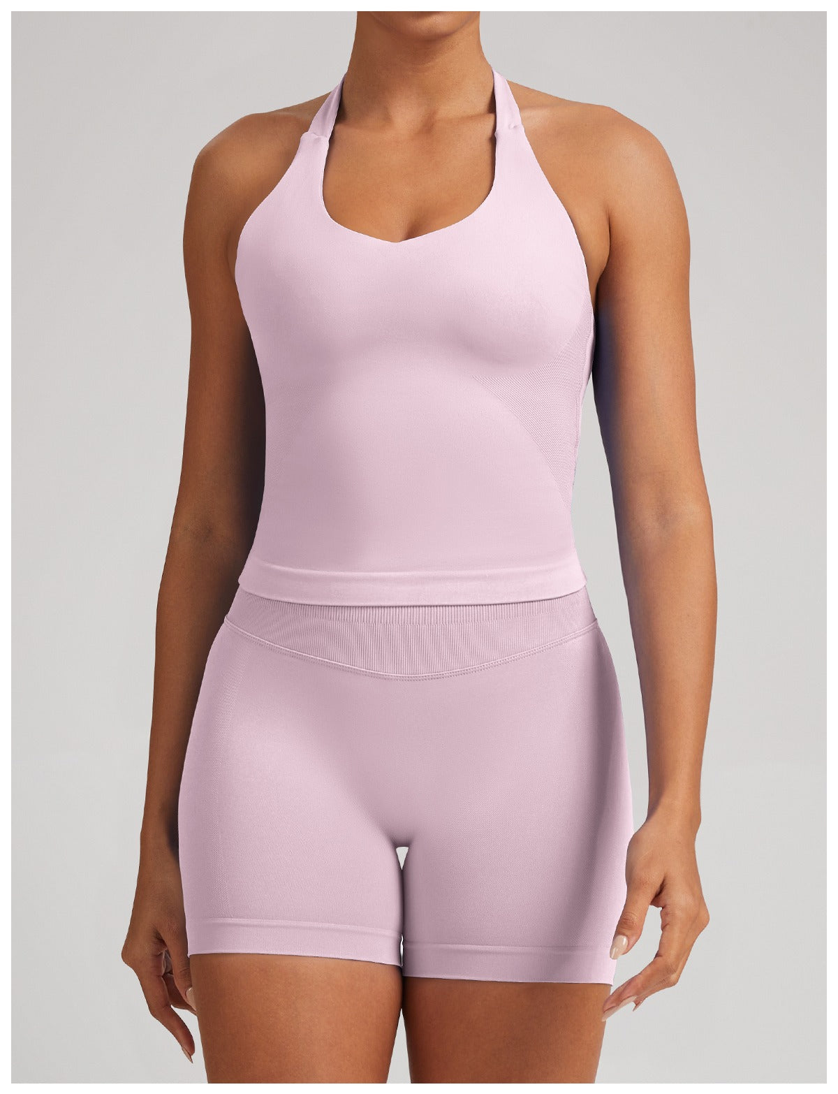 Canotta Larga Sculptline™ Seconda Pelle — Rosa, indossato (2)