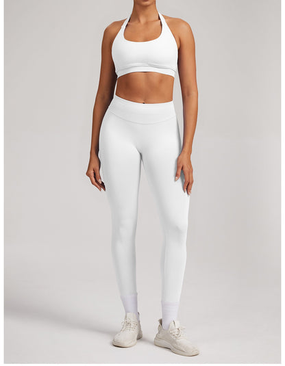 Leggings Sculptline™ Seconda Pelle — Bianco, indossato (1)
