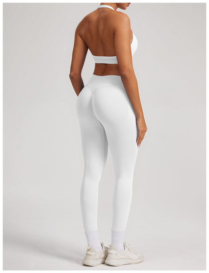 Leggings Sculptline™ Seconda Pelle — Bianco, indossato (2)